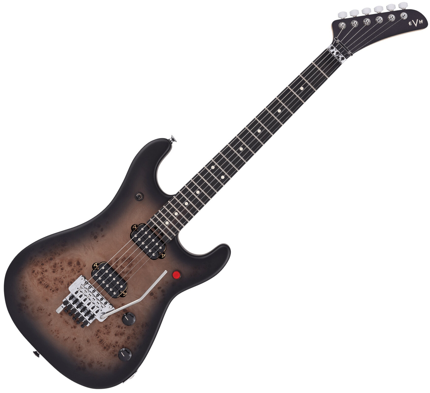 Electric guitar EVH 5150 Series Deluxe Poplar Burl EB Black Burst
