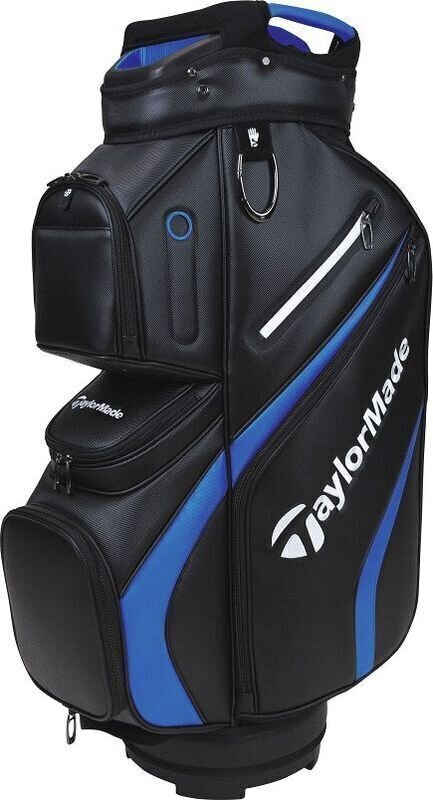 Borsa da golf Cart Bag TaylorMade Deluxe Black/Blue Borsa da golf Cart Bag