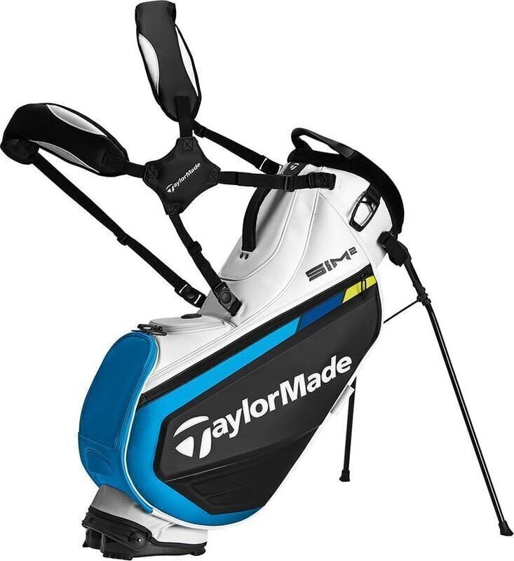 Borsa da golf Stand Bag TaylorMade Tour Stand Blu-Nero-Bianca Borsa da golf Stand Bag