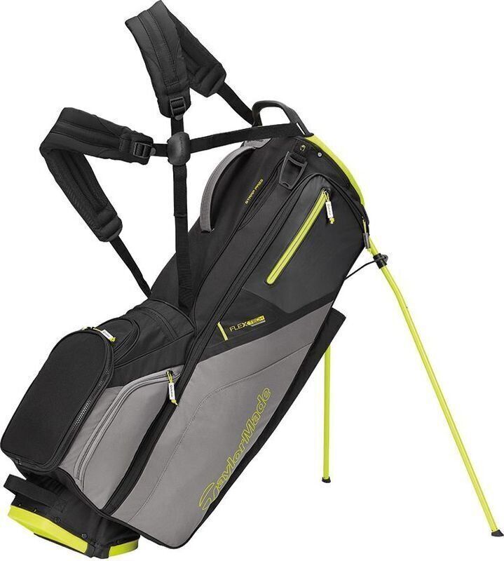 Borsa da golf Stand Bag TaylorMade Flextech Black/Lime Neon Borsa da golf Stand Bag