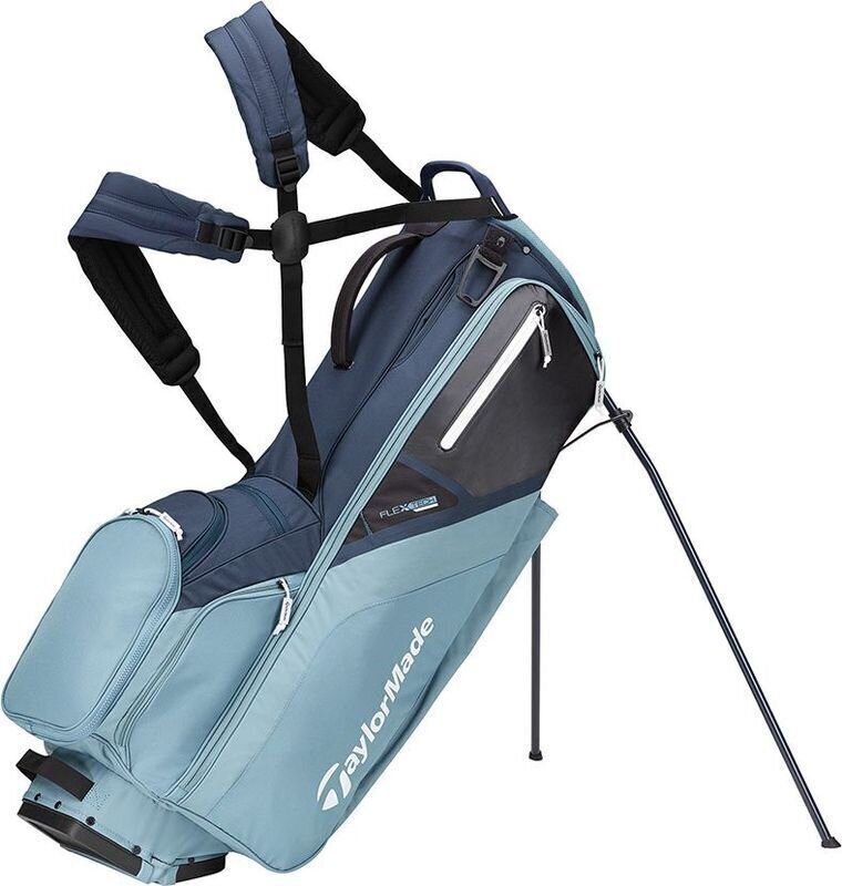 Golf torba Stand Bag TaylorMade Flextech Titanium/Blue Steel Golf torba Stand Bag