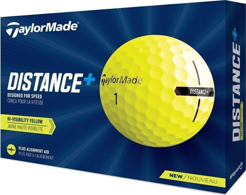Golf žogice TaylorMade Distance+ Golf Ball Yellow