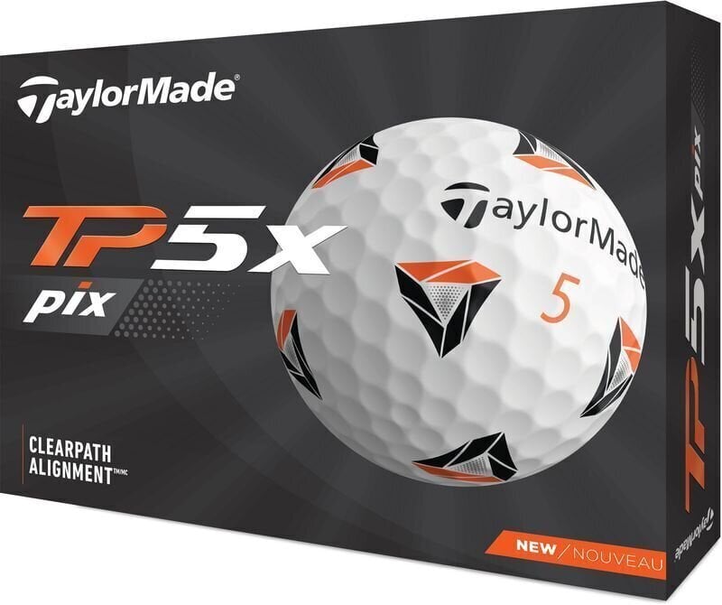 Golfový míček TaylorMade TP5x pix Golf Ball White