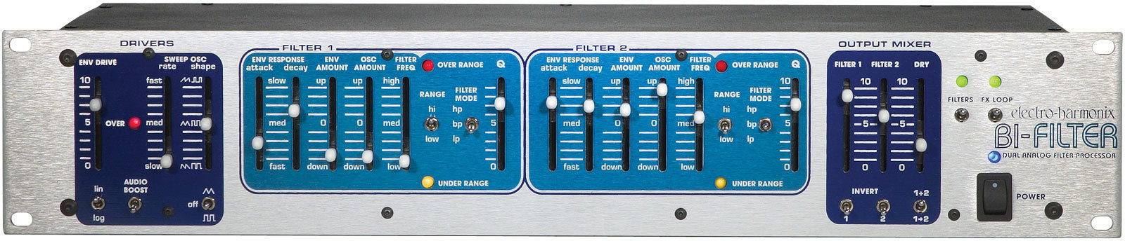 Equalizer Electro Harmonix Bi-Filter Analog Dual Envelope