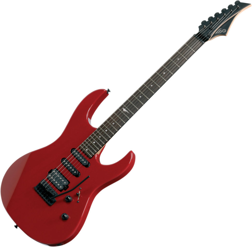 Guitare électrique LAG A66 Red High Gloss Guitare électrique