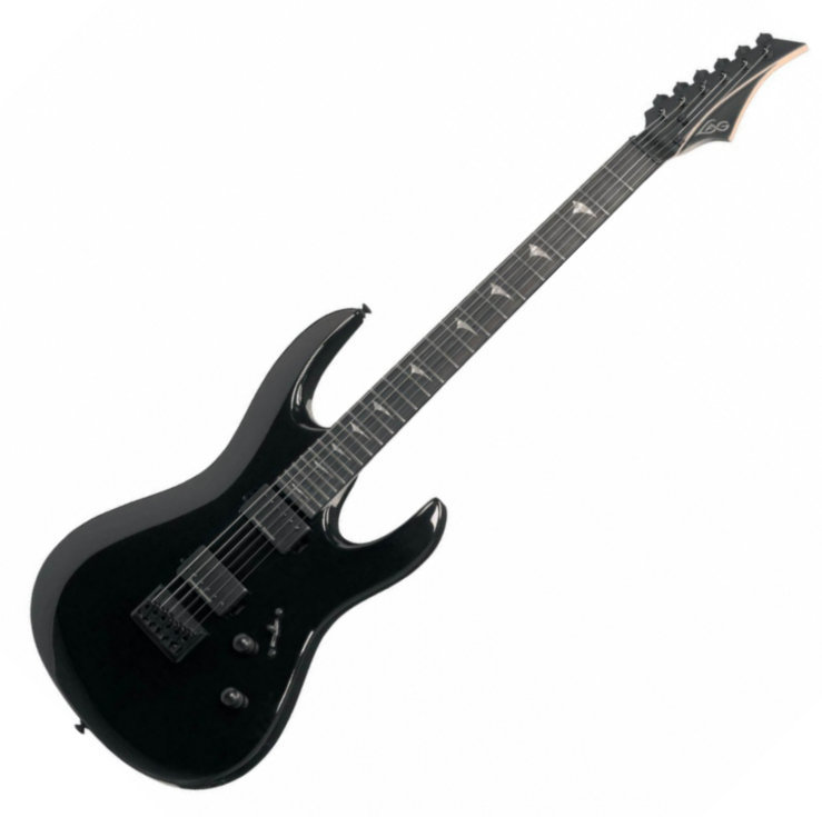 Elektromos gitár LAG A100 Black Gloss