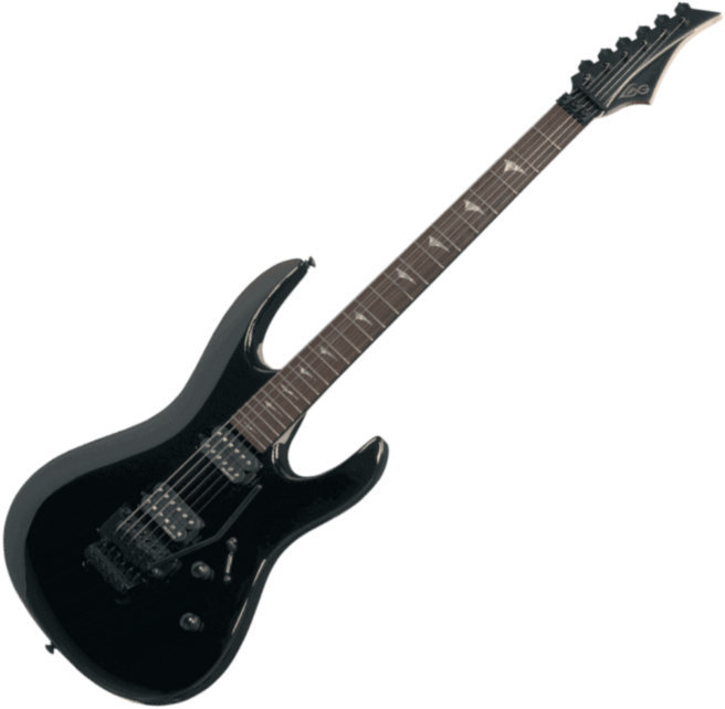 E-Gitarre LAG A200 Black Shadow Gloss