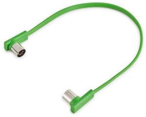 RockBoard Flat MIDI Cable - 30 cm Green