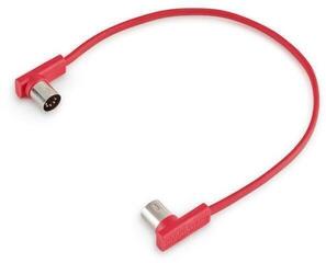 RockBoard Flat MIDI Cable - 30 cm Red
