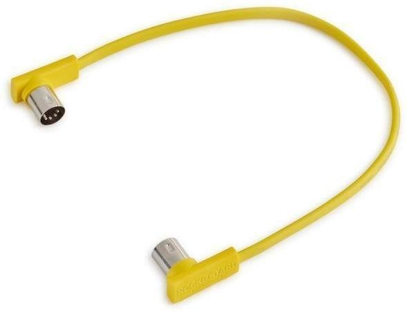 Câble MIDI RockBoard Flat MIDI Cable - 30 cm Yellow