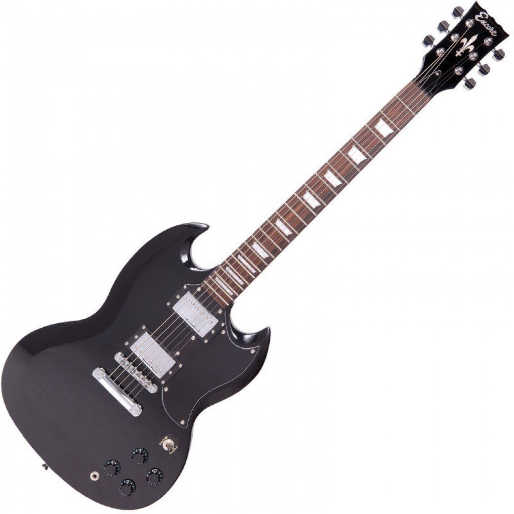 Electric guitar Encore E69 Gloss Black
