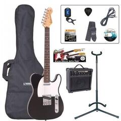 Encore EBP-E2BLK Electric Guitar Outfit Gloss Black Encore EBP-E2BLK Electric Guitar Outfit Gloss Black