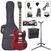 Electric guitar Encore E69 Outfit Cherry Red