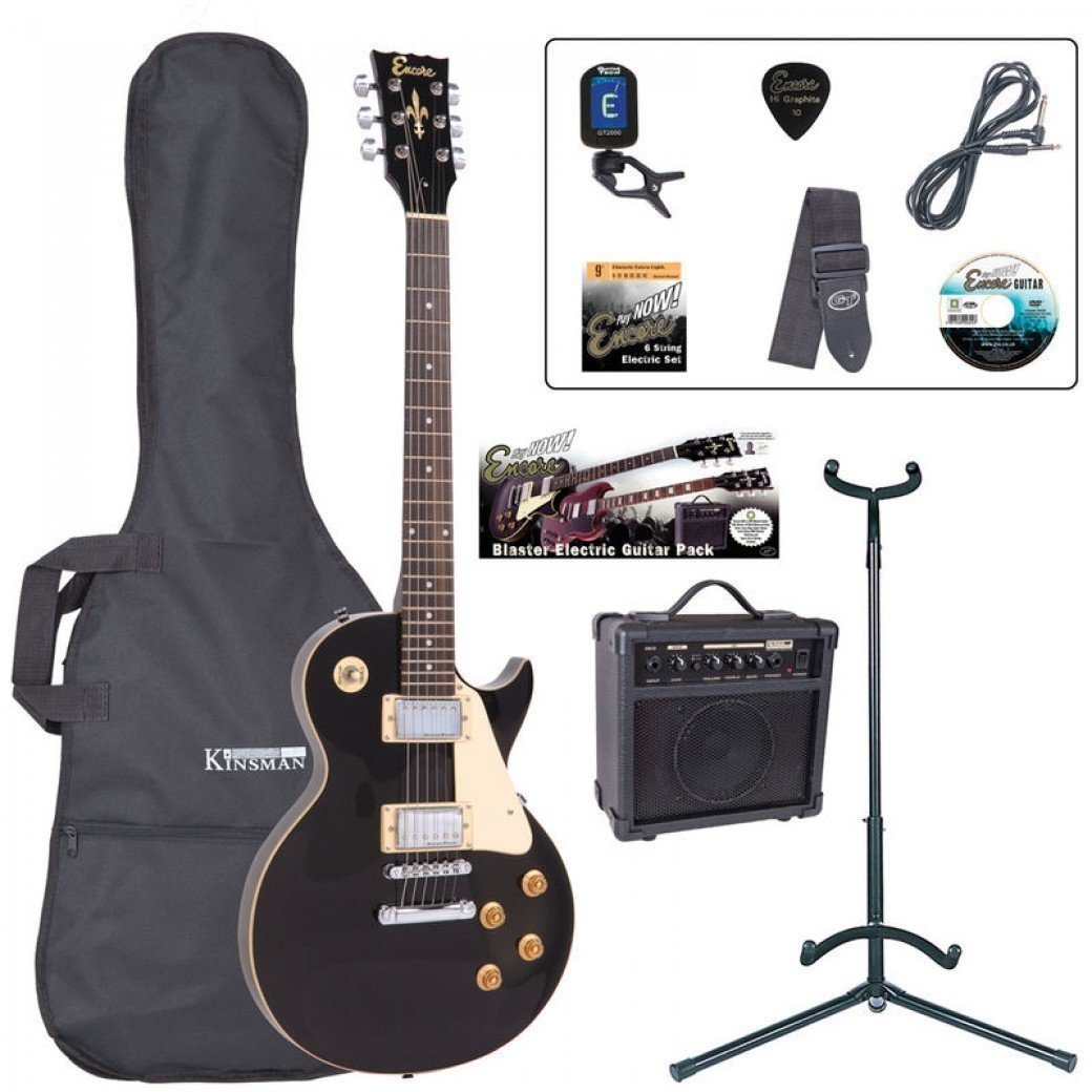 Elektrická gitara Encore EBP-E99 Gloss Black