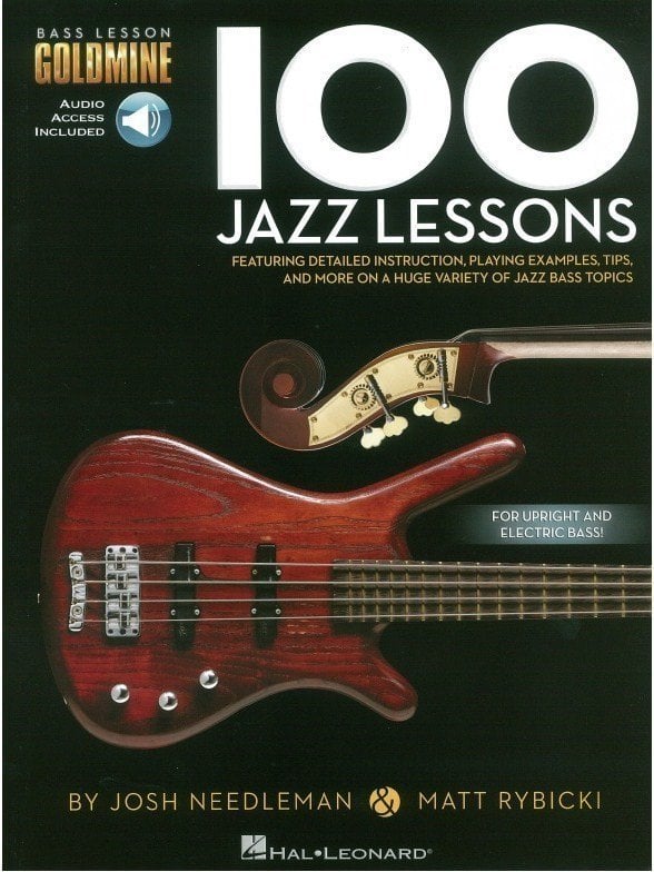 Hal Leonard Bass Lesson Goldmine: 100 Jazz Lessons Partituri