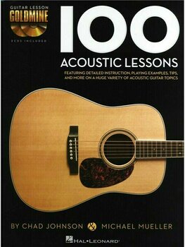 Partitura para guitarras e baixos Hal Leonard Chad Johnson/Michael Mueller: 100 Acoustic Lessons Livro de música - 1
