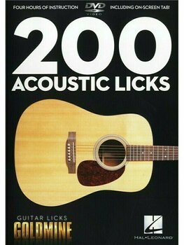 Music sheet for guitars and bass guitars Hal Leonard 200 Acoustic Licks - Guitar Licks Goldmine Music Book - 1