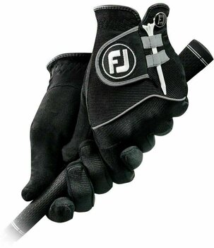 Rękawice Footjoy RainGrip Mens Golf Gloves (Pair) Black L - 1