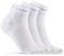 Cyklo ponožky Craft Core Dry Mid Sock 3-Pack White 37-39 Cyklo ponožky