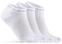 Meias de ciclismo Craft Core Dry Shaftless Sock 3-Pack White 34-36 Meias de ciclismo