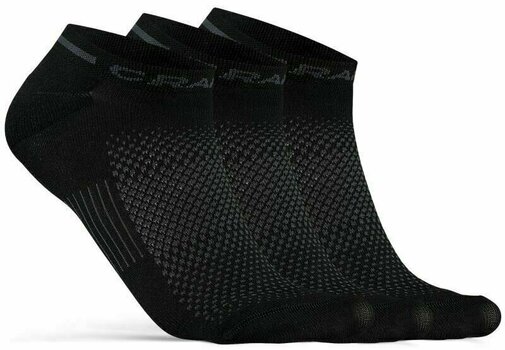 Meias de ciclismo Craft Core Dry Shaftless Sock 3-Pack Black 34-36 Meias de ciclismo - 1