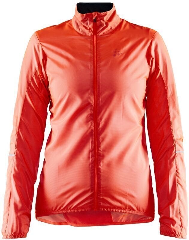 Fahrrad Jacke, Weste Craft Essence Light Wind Womens Jacket Orange XS Jacke
