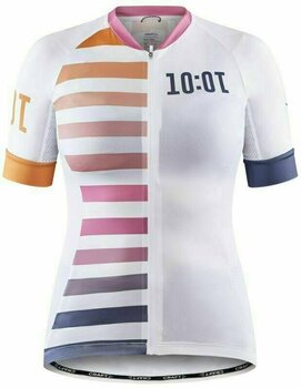 Odzież kolarska / koszulka Craft ADV HMC Endur Woman Golf Biała-Pomarańczowy M - 1