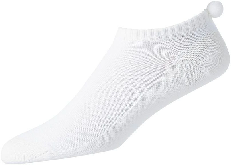 Socken Footjoy Lightweight Low Pom Pom White/White