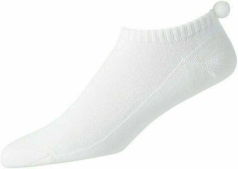 Socken Footjoy Lightweight Low Pom Pom White/White - 1