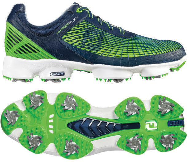 Chaussures de golf pour hommes Footjoy Hyperflex Navy/Lime 44