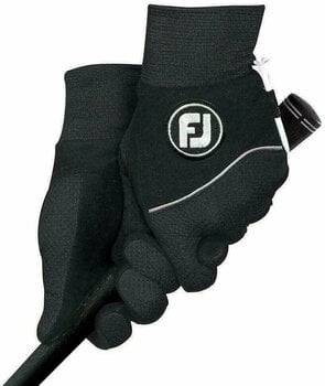 Rękawice Footjoy WinterSof Mens Golf Gloves (Pair) Black M - 1