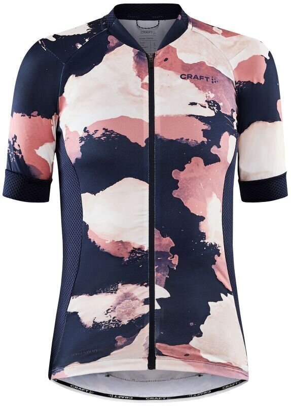 Fietsshirt Craft ADV Endur Grap Woman Jersey Dark Blue/Pink M