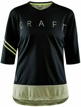 Kolesarski dres, majica Craft Core Offroad X Woman Jersey Črna-Zelena L - 1