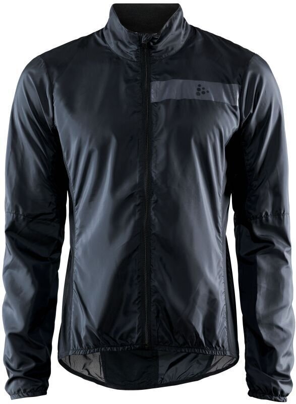 Kerékpár kabát, mellény Craft ADV Essence Light Wind Jacket Man Black 2XL Kabát