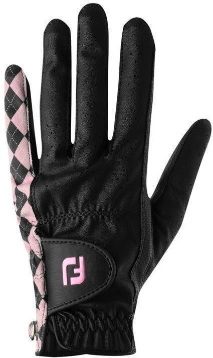 Gloves Footjoy Attitudes Womens Golf Glove Black/Pink Left Hand for Right Handed Golfers S