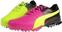 Calçado de golfe para homem Puma Titantour Ignite Mens Golf Shoes Pink/Yellow/Black UK 7