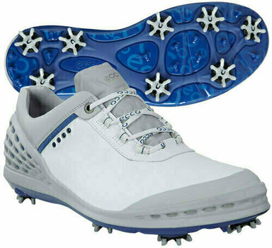 Calzado de golf para hombres Ecco Cage Pro Mens Golf Shoes White/Royal 45 - 1