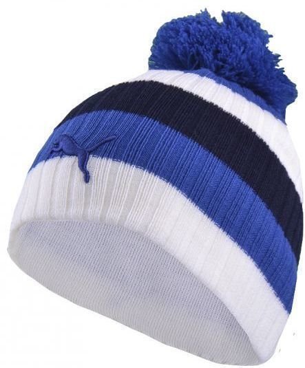 Winter Hat Puma Kids Stripe Beanie Blue