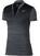 Polo majica Nike Zonal Control Print Womens Polo Shirt Black/Flat Silver L