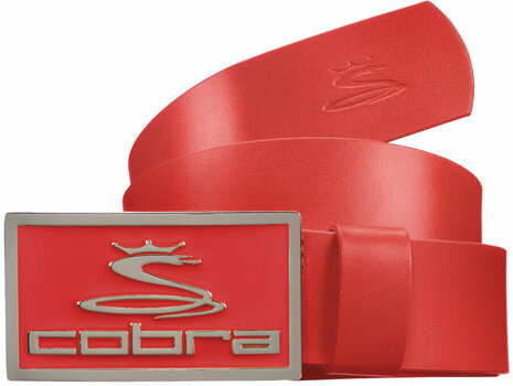 Cinture Cobra Golf Enamel Fitted Belt Red L - 1