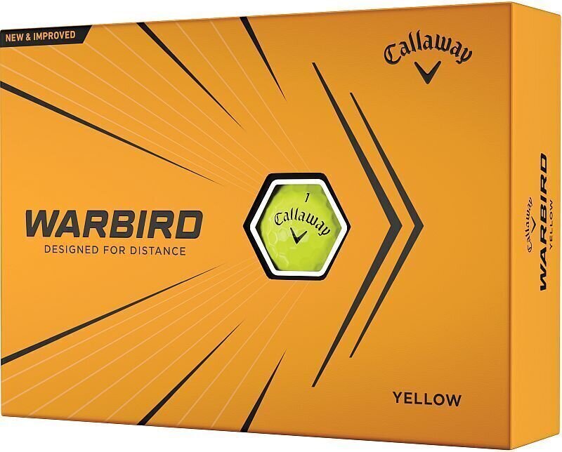 Нова топка за голф Callaway Warbird 21 Yellow Golf Balls