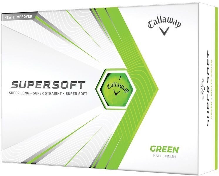 Golf žogice Callaway Supersoft Matte 21 Green Golf Balls
