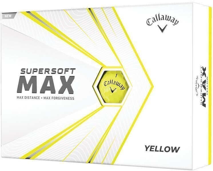 Golf žogice Callaway Supersoft Max Yellow Golf Balls