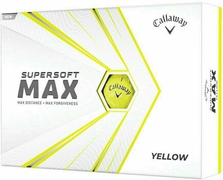 Palle da golf Callaway Supersoft Max Yellow Golf Balls - 1