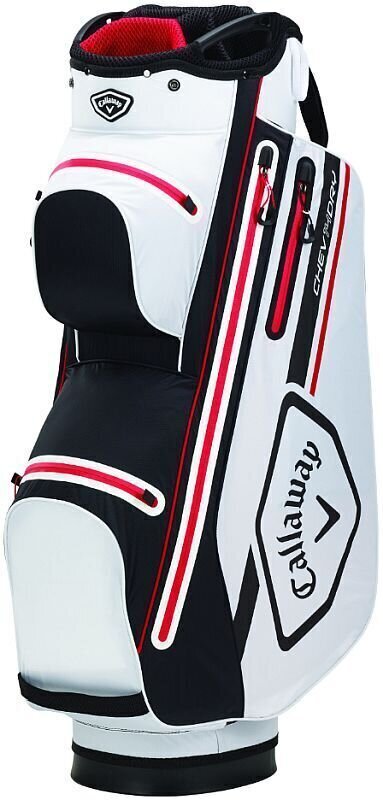 Golftaske Callaway Chev 14 Dry White/Black/Red Golftaske