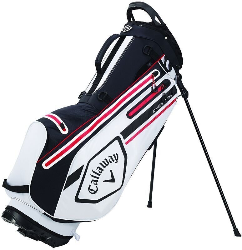 Bolsa de golf Callaway Chev Dry White/Black/Fire Red Bolsa de golf