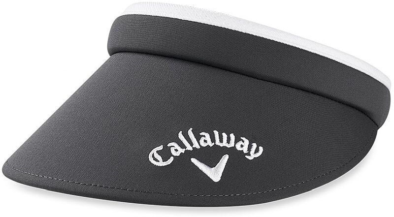 Козирка за голф Callaway Clip Visor Charcoal/White
