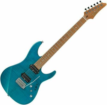 Electric guitar Ibanez MM1-TAB Transparent Aqua Blue - 1