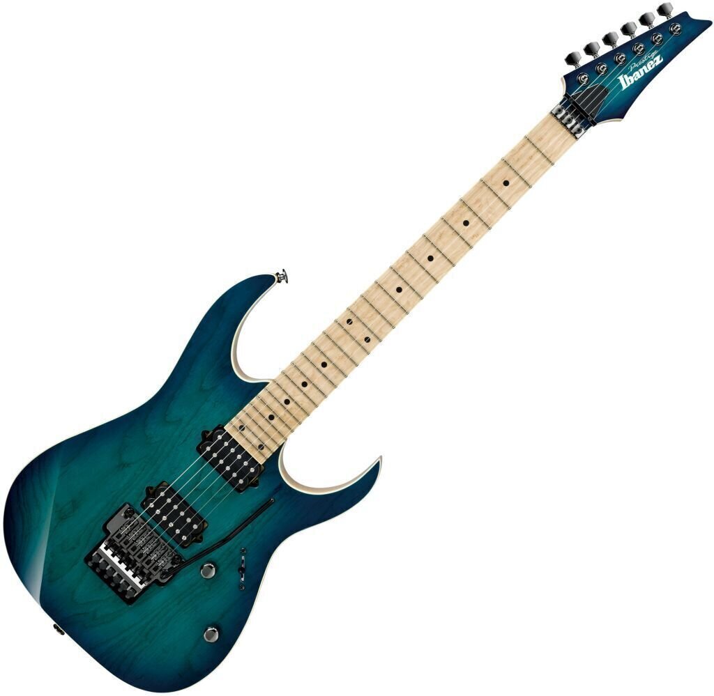 Elektrische gitaar Ibanez RG652AHM-NGB Nebula Green Burst