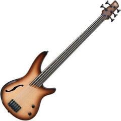 Fretless E-Bass Ibanez SRH505F-NNF Natural Browned Burst Flat Fretless E-Bass